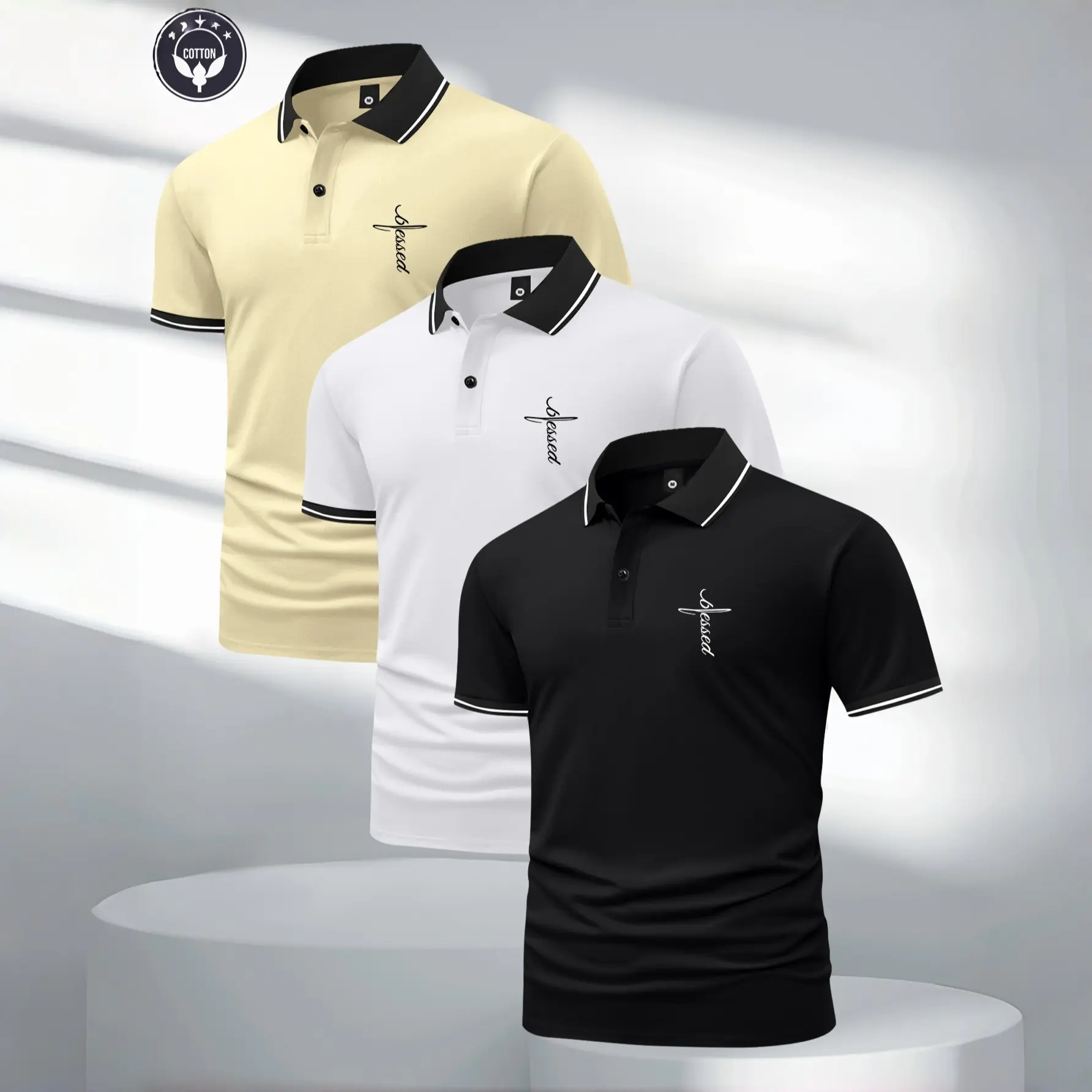 Black + White + Apricot