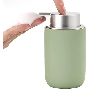 Foaming Soap Dispenser,12oz Foam Dispenser,Foaming Hand Soap Dispenser,Green Refillable Soap Bottle for Hand Wash()