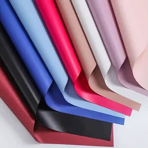 20 Sheets Korean Flower Shop Floral Bouquet Wrapping Paper, Holiday Wedding Gift Packaging, Pure Color Waterproof Wrap, Mother's Day Art Craft, Gift Wrapping Supplies