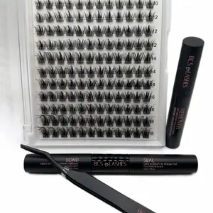 CY Fluffy Wispy DIY Lash Kits, 10mm-18mm Length, Everyday Glam Lash Set for At-Home Application