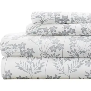 Double-Brushed Patterned Microfiber Twin Sheet 3 – Oeko-TEX Certified Ultra  Wrinkle-Free - 16" Deep Pocket - Easy Care Twin Size - Chantilly Lace Light Blue