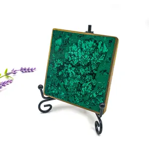 1/pc Malachite coaster crystal minerals