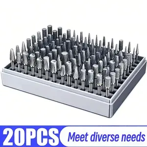 Premium Single Blade High-Speed Steel Rotary File Set, Heavy-Duty Hss Engraving Drill Bits with Storage Box, Ideal for Woodworking, Metal Carving