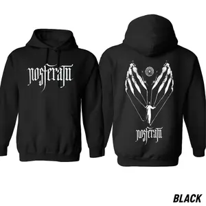 Nosferatu Hoodie – Gothic Horror Vampire Movie Poster Graphic Pullover, Dark Academia Halloween Streetwear Sweatshirt, Unisex Fit for Men and Women