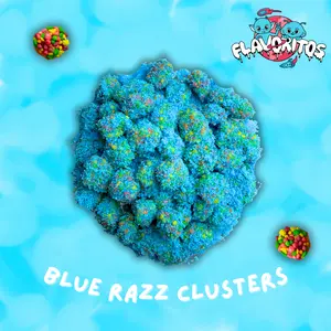 Flavoritos, Blue Raspberry Nerd Clusters - Sour and Sweet Candy Snack Bonbon
