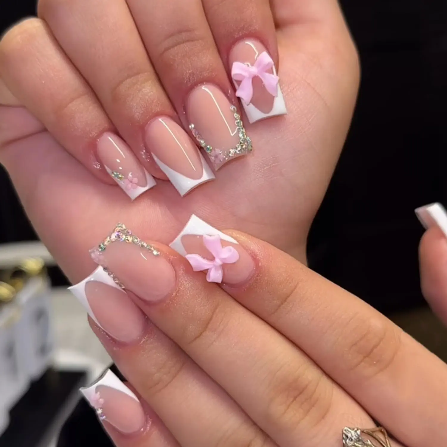 Pink Bow Flower