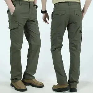 Tactical Cargo Pants Men Outdoor Waterproof Casual Multi Pocket Pants Male Work Joggers