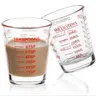 Measuring Cup Set, 2 Counts Espresso Shot Glasses, Liquid Measuring Cup, Kitchen Tools for Home Baking House Coffee Shop, Utensils