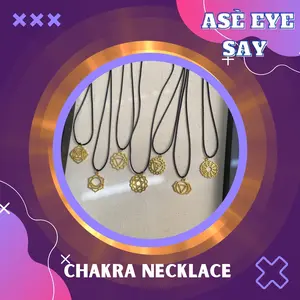 Chakra Necklace on a Chord