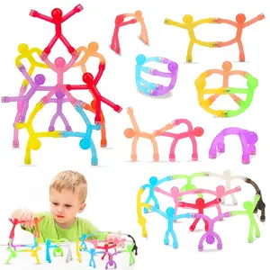 10-Piece Colorful Metal Humanoid Magnetic Stress Relief Toy Set - Kids' Travel Companion, Office Decompression Gadget, Fun Gift, Refrigerator Decor
