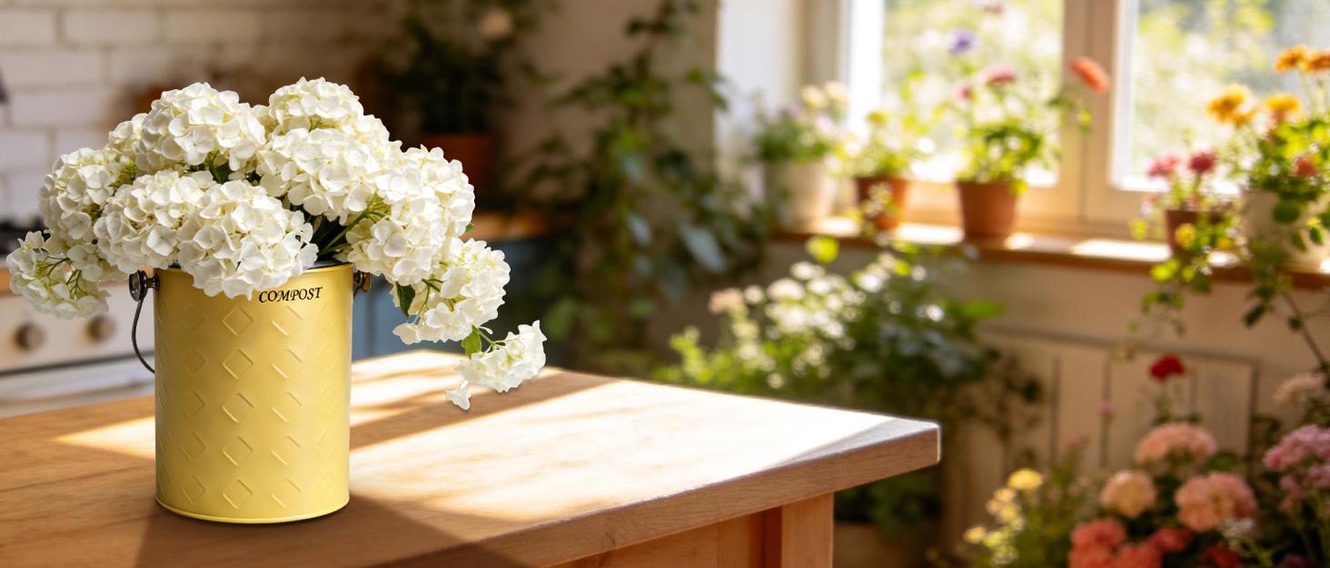 AOSION Countertop Compost Bin Kitchen,Odorless Indoor Compost Bin with Lid,Farmhouse Composter Container for Food Waste,Includes 2 Carbon Filters, Small Compost Bucket,Trash Bags (Modern, Yellow) AOSION Countertop Compost Bin Kitchen,Odorless Indoor Compost Bin with Lid,Farmhouse Composter Container for Food Waste,Includes 2 Carbon Filters, Small Compost Bucket,Trash Bags (Modern, Yellow)
