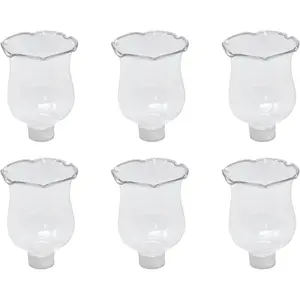 Clear glass votive cups with peg  tulip votive for candelabra candle holder home interior candle sconce glass replacement parts shabbat candle glass oil lamp 275 tall