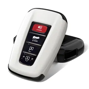 Car Key Case, Car Key Fob Case Protector, Smart Remote Control Protective Cover Compatible with Toyota RAV4 Camry Corolla C-HR Avalon Highlander, Car Key Holder