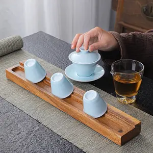 Easy Wooden Cup Rack for Display and Storage, Creative Tea and Water Cup Drying Stand, Home and Kitchen Organizer