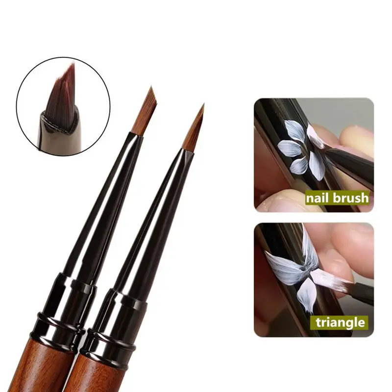 Nail Brush Acrylic Round Wood Handle Nail Brush Acrylic Round Wood Handle