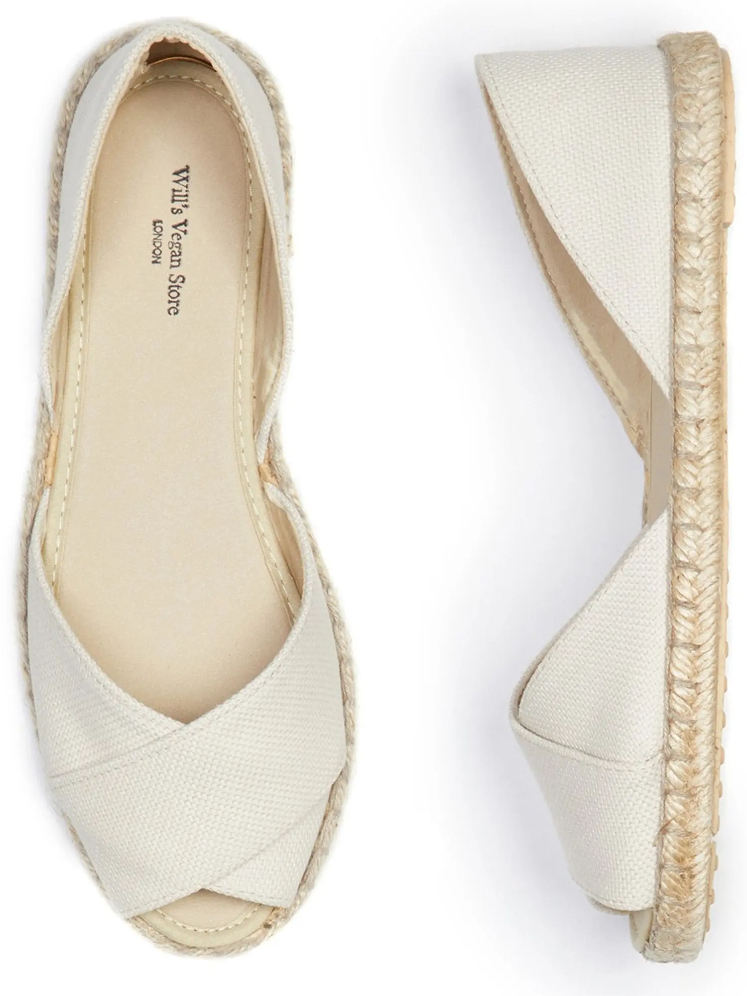 Will's Vegan Recycled Espadrille Cross-Over Sandals - Women's Vegan Sandals