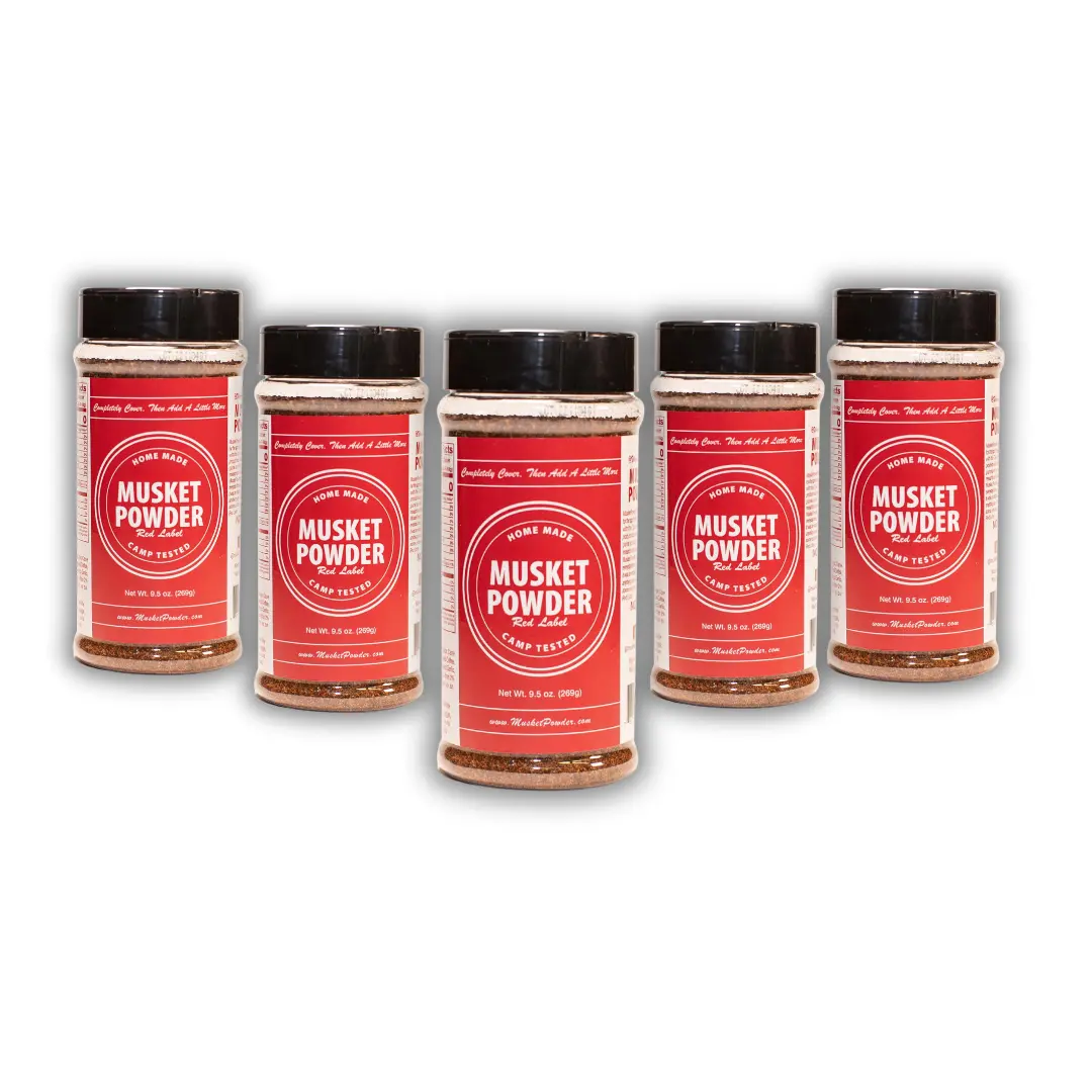 Musket Powder Seasoning - Red Label (Cajun) 5-Pack