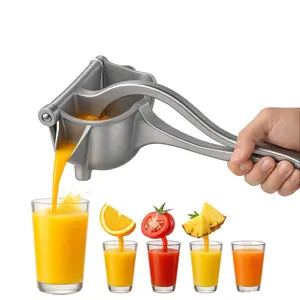 Heavy Duty Metal Manual Citrus Juicer, Fruit Juice Squeezer for Pressing Lemons, Oranges