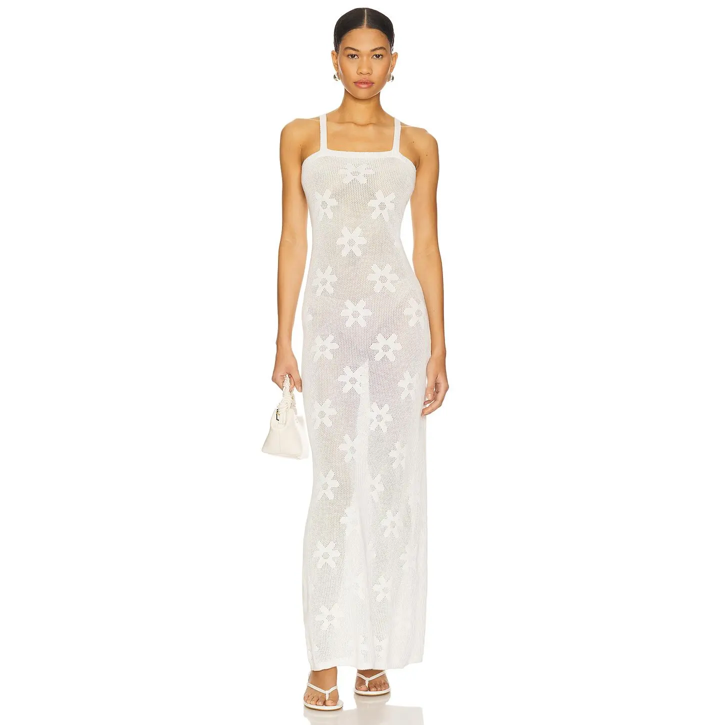 BEACH RIOT Conrad Dress in White
