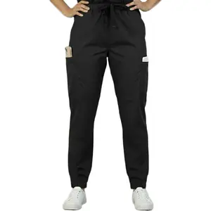 HEEDFIT Unisex Cargo Scrub Pants with Drawstring Waist, Cross Pockets & Knit Bottoms 5503