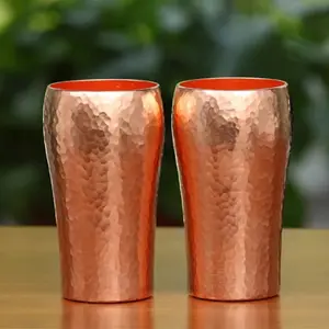 Handcrafted Hammered Copper Mug — 250 ml