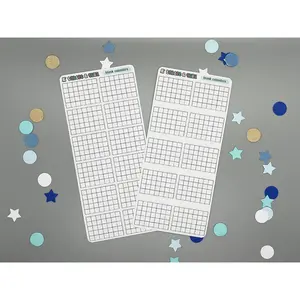 Blank Mini Calendar Stickers Sheet