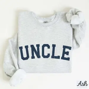 Uncle Varsity Sweatshirt, Classic Collegiate Style Crewneck, Unisex Family Gift