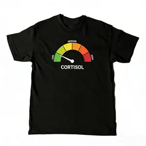 High Cortisol Low Cortisol Funny Casual Heavyweight Short Sleeve T-Shirt / Crewneck Sweatshirt / Hoodie