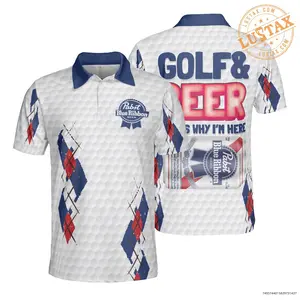 Golf And Pabst Blue Ribbon Why I’m Here Polo Shirt Best Gifts Polo Shirt