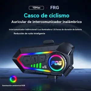 MIDOLA Y10Max Motorcycle Communication Equipment | 500-Meter Walkie-Talkie Range, Motorcycle Headset, 1000Mah Rechargeable Battery, Voice Assistant, Music Sharing Connection, Automatic Call Answering, Type-C Port Charging