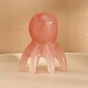 Resin Octopus Shaped Lightweight Scalp Massager Comb, Head Massage Tool, Meridian Scratching Brush, Hair Care Accessory, Body Care, Single Pack