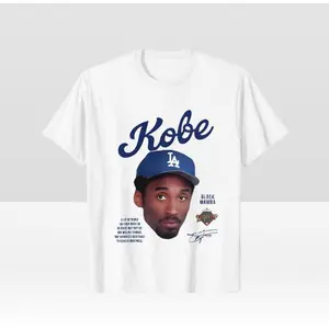 Kobe Tribute Shirt - Cream Vintage Kobe Menswear Top Crewneck Underwear Streetwear Tshirt T-Shirt Tropical