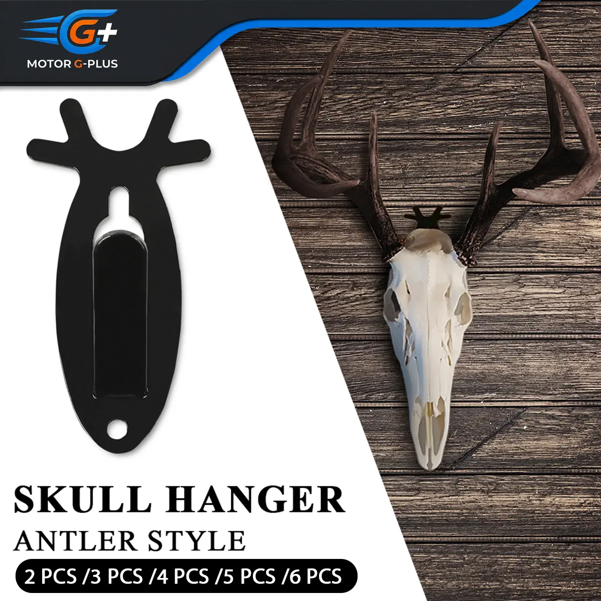 MOTOR GPLUS 2Pcs/3Pcs/4Pcs/5Pcs/6Pcs European Mount Skull Wall Hanger Hook Deer Antelope Antler Mount Bracket,toolupgrade