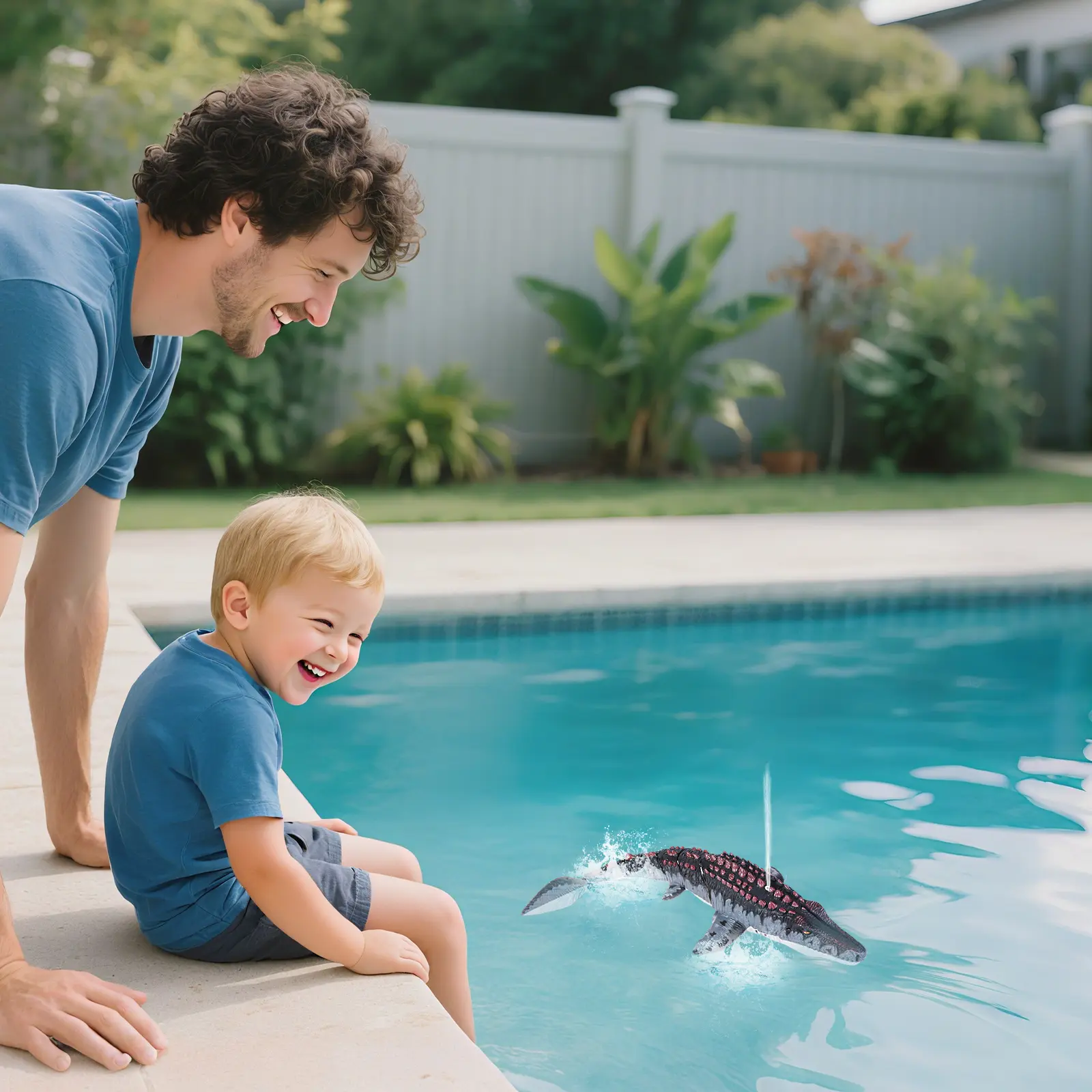 RC Mosasaurus Water Toy – Realistic Swimming & Spraying Sea Monster!