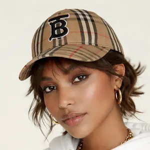 Pre-owned BURBERRY Cotton Bag Accessories BurberryLogo Plaid Baseball Cap