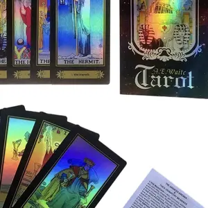 SUNHHX Holographic Tarot Cards Deck - 78 Piece Deck with 78 Different Pattern Designs shadow work