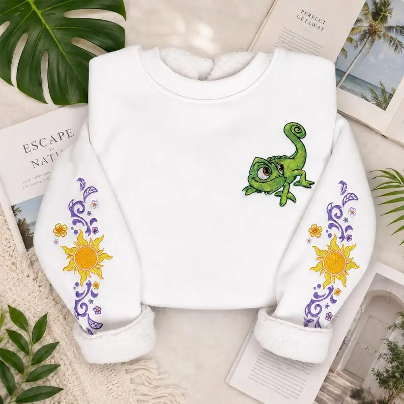 Embroidered Magical Land, Embroidered Princess Go Live Your Dreams Sweatshirt,  Best Day Ever, Lost Princess,