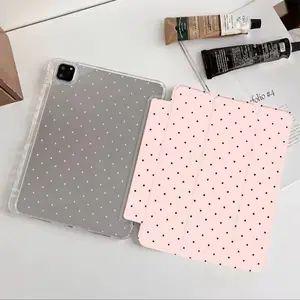 Cute Pink Polka Dot iPad Case - Durable and Water Resistant