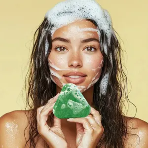 ROZINO Herbal Shampoo Bar Natural Hair Nourishing Solid Shampoo with Ginseng Rosemary & Polygonum Multiflorum Gentle Scalp Cleansing Soap for Men & Women Eco-Friendly Hair Care 4.23oz