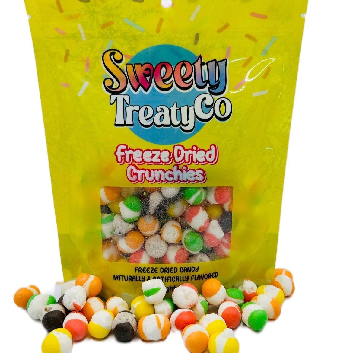 Sweet TreatyCo 1 Pound Freeze Dried Rainbow Crunchies Candy Snack Bonbon Sweet Chewy Fruit Delight