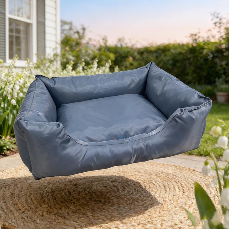 Waterproof Oxford Fabric Dog Bed, Bite-Resistant, Scratch-Resistant, Fur-Repellent, All-Season, Washable Removable Cover, Comfortable for Medium-Large Dogs, Essential Pet Care Supply