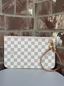 Pre-owned Louis Vuitton Canvas Small Leather Goods Pouch Damier Azur