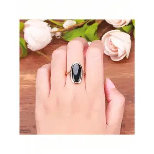 1pc Women's Fashion Personality Ring Luxurious and Elegant Retro Style Ring Inlay Elliptical Synthetic Cubic Zircon Perfect for Wearing At Weddings Parties and Banquets(no box)