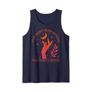Vintage They Didn't Burn Witches They Burned Women Feminist Witchy Tank Top, Gift Mother's Day, Unisex Tank Top