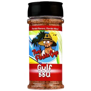 Those Florida Guys Gulf BBQ Rub | Smokey-Tangy-Sweet | Great on Brisket, Steak, Chicken, Veggies, Seafood, Ribs & Pork | Seasoning & Spice Dry Rub For Smoking & Grilling | 8.5 oz Shaker Bottle | Gluten-Free, Low-Sodium, MSG-Free, Dairy-Free