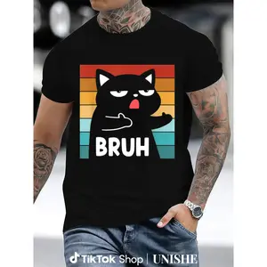 Relaxed Fit Grumpy Cat Tee – Perfect for Lazy Days and Laughs