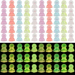 Household daily necessities FOIMAS 50pcs Luminous Mini Resin Ghost,Miniature Halloween Ghosts Glow in The Dark Figurine for Halloween Craft Table Decoration Party Decoration Supply
