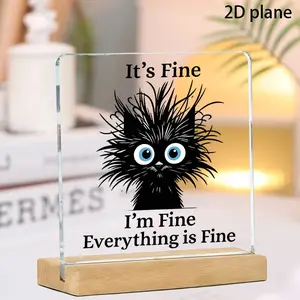 2D Flat Acrylic Photo Wooden Base,Acrylic Keepsake,Funny Office Desktop Ornament,Gifts for friends, family, and lovers,Mother's Day,Father's Day,Valentine's Day