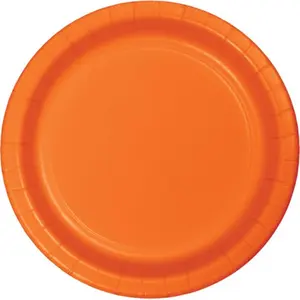 212 MAIN 9 in. Orange Round Dinner Plate Set - 8 Plates per Case, 12 Cases Total, Round Plate
