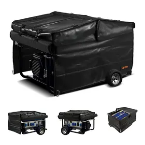 fathersdaygift VEVOR Generator Cover, 34x 26x 21 Inch Waterproof Universal Generator Cover for Most Generators 3500-12000 Watt, Portable Generator Running Cover with Heavy Duty Thicken 420D Oxford Fabric, Black